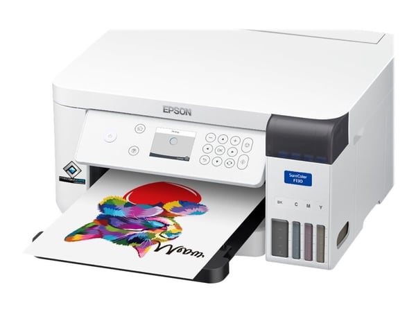 Epson SureColor SC-F100 - Skriver - farge - fargesublimering - A4 - 600 x 1200 dpi - kapasitet: 150 ark - Wi-Fi, USB 2.0, LAN