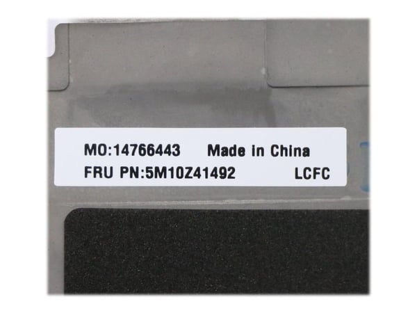 Lite-On - Erstatningstastatur for bærbar PC - med NFC - bakbelysning - Tysk - svart - med toppdeksel - for ThinkPad T14s Gen 1 20T0, 20T1