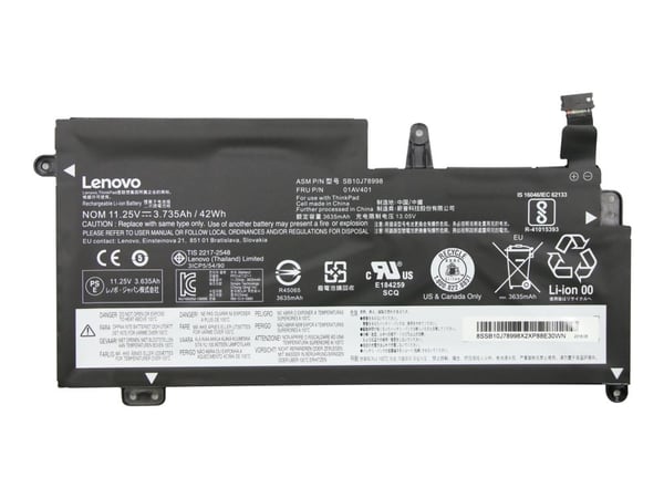 Simplo - Batteri til bærbar PC - litiumion - 3-cellers - 3.375 Ah - 42 Wh - FRU