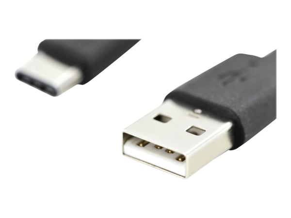 DIGITUS - USB-kabel - USB (hann) til USB-C (hann) - USB 2.0 - 3 A - 1 m - Power Delivery-støtte - svart