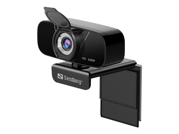 Sandberg USB Chat Webcam 1080P HD - Nettkamera - farge - 2 MP - 1920 x 1080 - 1080p - lyd - USB 2.0 - MJPEG, H.264, YUV