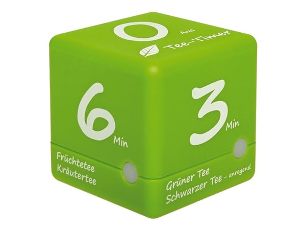 TFA Cube Timer - Kjøkkentidtaker trådløs - lys grønn