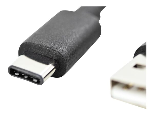 DIGITUS - USB-kabel - USB (hann) til USB-C (hann) - USB 2.0 - 3 A - 1 m - Power Delivery-støtte - svart