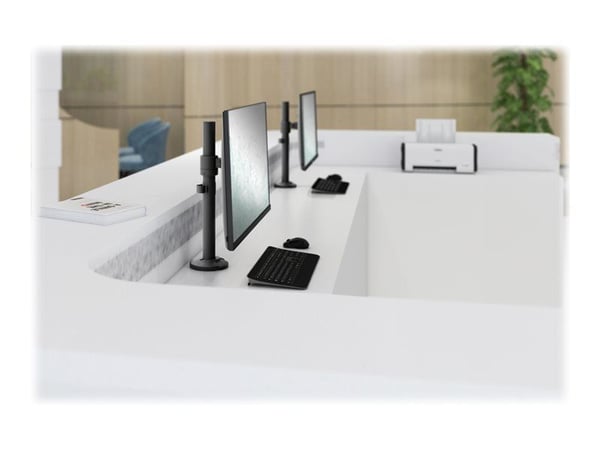 DIGITUS DA-90397 - Monteringssett - for monitor / curved monitor - plastikk, aluminium, stål - matt svart - skjermstørrelse: 15"-32" - skrivebordsm...