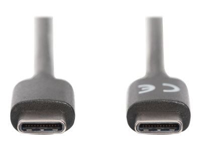 DIGITUS - USB-kabel - USB-C (hann) til USB-C (hann) - USB 2.0 - 3 A - 3 m - Power Delivery-støtte - svart