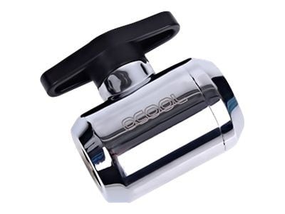 Alphacool Eiszapfen 2 Way Ball Valve - Ventil for væskekjølesystem - krom