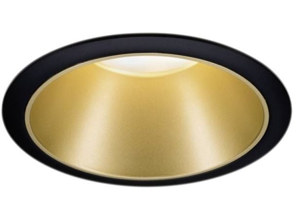 Paulmann Cole, Innsunket spotlight, GU10, 1 ampuller, LED, 10 W, Sort, Gull