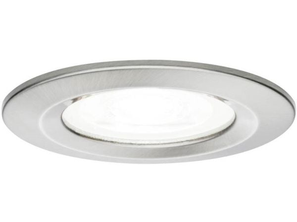 Paulmann Nova, Innsunket spotlight, GU10, LED, 6,5 W, 4000 K, Rustfritt stål
