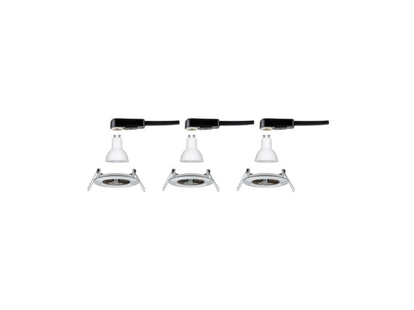 Paulmann Nova, Upotettava valopaneeli, GU10, LED, 6,5 W, 470 lm, Ruostumaton teräs