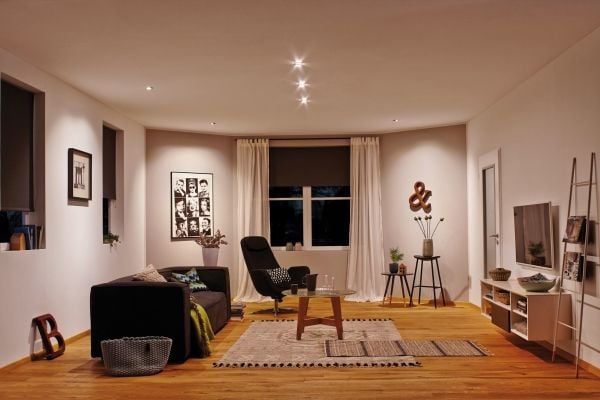 Paulmann Nova, Upotettava valopaneeli, GU10, LED, 6,5 W, 470 lm, Ruostumaton teräs