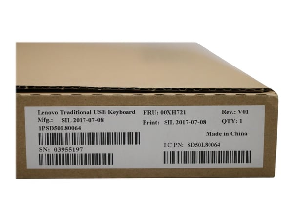Lenovo Preferred Pro II, Täysikokoinen (100 %), USB, QWERTY, Musta