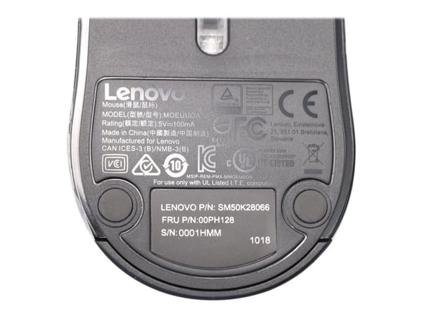 Lenovo 00PH128, Optinen, USB A-tyyppi, Musta