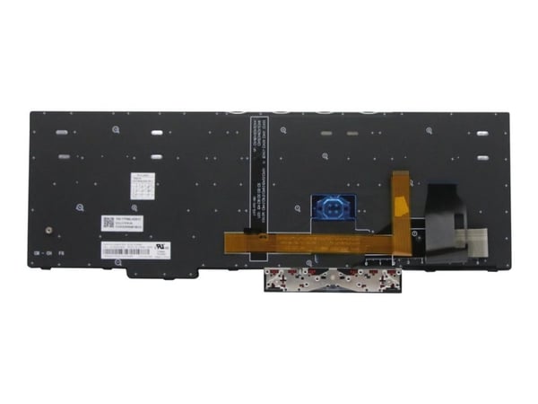 Chicony - Erstatningstastatur for bærbar PC - bakbelysning - Storbritannia - svart - for ThinkPad P15s Gen 1 20T4, 20T5
