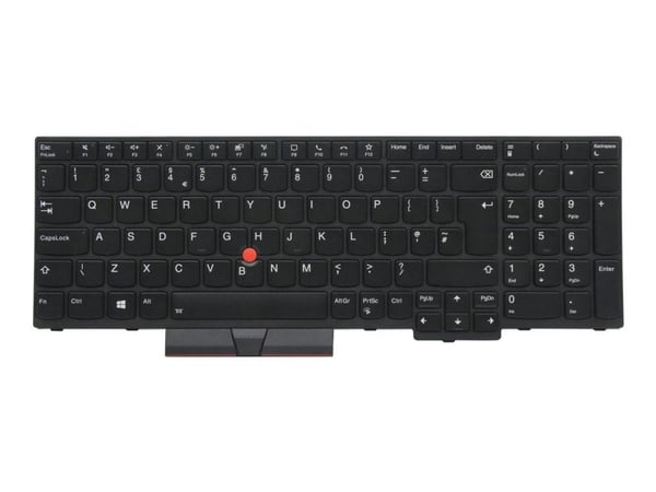 Chicony - Erstatningstastatur for bærbar PC - bakbelysning - Storbritannia - svart - for ThinkPad P15s Gen 1 20T4, 20T5