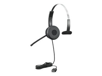 Lenovo 100 - Hodesett - on-ear - kablet - USB-A - svart