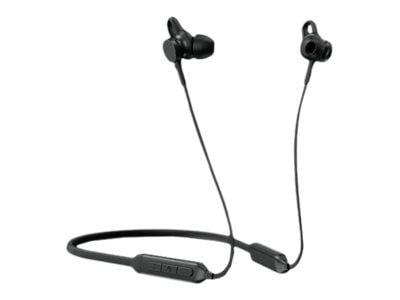 Lenovo - Ørepropper med mikrofon - i øret - nakkebånd - Bluetooth - trådløs - svart