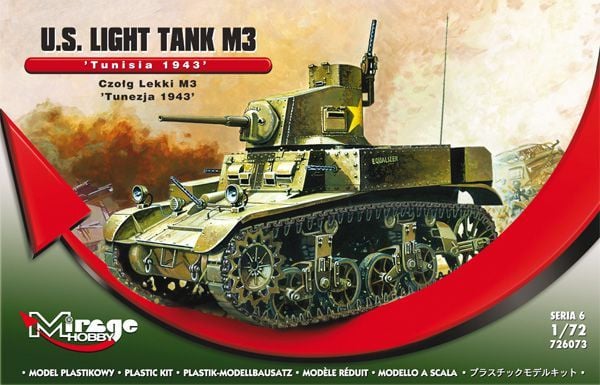 Mirage amerikkalainen kevyt panssarivaunu M3 (726073)