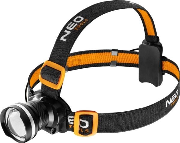 NEO hodelykt 400 lm, justerbar, 3xAAA
