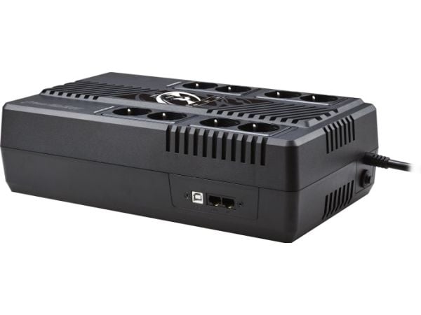 PowerWalker VI 800 MS - UPS - AC 230 V - 480 Watt - 800 VA - 9 At - USB - lähtöliittimet: 8
