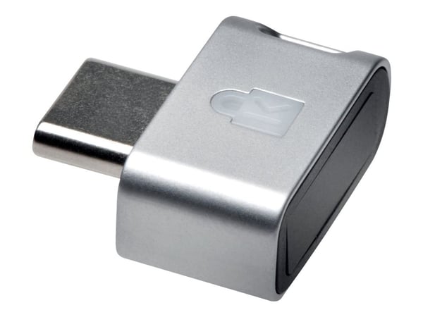 Kensington VeriMark Guard USB-C turva-avain sormenjälkitunnistimella - FIDO2, WebAuthn/CTAP2, &FIDO U2F, 40 g, 40 g, 80 mm, 20 mm, 134 mm, Harmaa