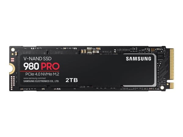Samsung 980 PRO MZ-V8P2T0BW - SSD - kryptert - 2 TB - intern - M.2 2280 - PCIe 4.0 x4 (NVMe) - buffer: 2 GB - 256-bit AES - TCG Opal Encryption