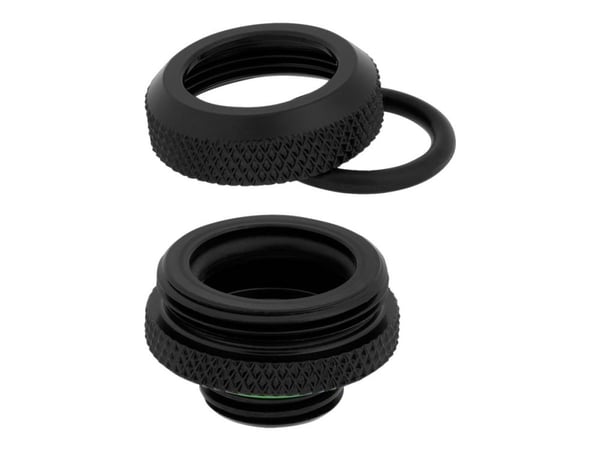 CORSAIR Hydro X Series XF Hardline 14mm OD Fitting - Inpassning till vätskekylsystem - svart (paket om 4)