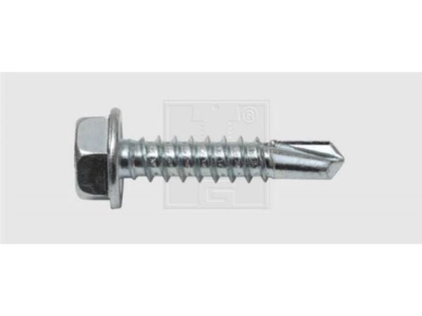 SWG 2114811610 borskrue 4,8 mm 16 mm utvendig sekskant DIN 7504-K stål sinkbelagt 200 stk