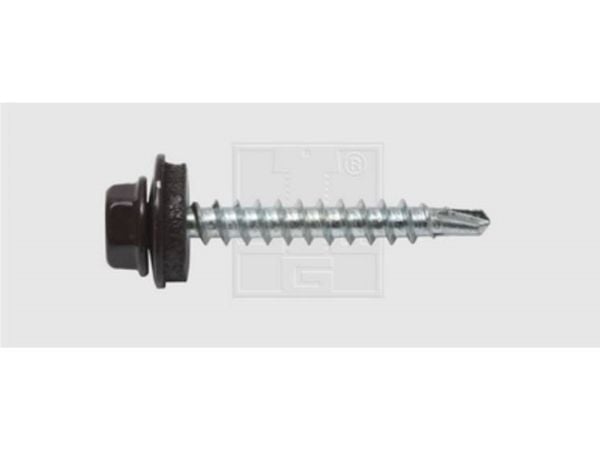 SWG 2114835520 borskrue 4,8 mm 35 mm utvendig sekskant, stålgalvanisert, 100 stk