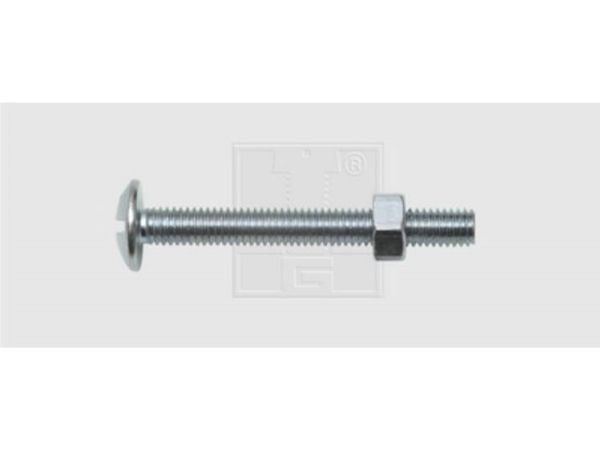 SWG 224063010 möbelskruv M6 30 mm utvändig sexkant stål zinkförzinkad, 100 st