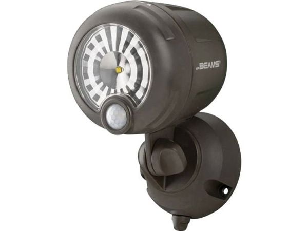 Mr. Beams MB360XT MB360XT-BRN-01-01 LED utendørs spot med bevegelsessensor Lysfarge: kaldhvit Mr. Beams MB360XT MB360XT-BRN-01-01 LED utendørs spot med bevegelsessensor Lysfarge: kaldhvit