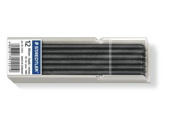 Staedtler Lumocolor 218, Musta, 3 mm, 7 cm, 12 kpl