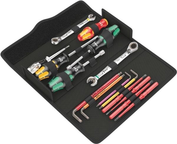 Wera 05136026001, Rustfritt stål, Svart, Metallisk, 15 verktøy