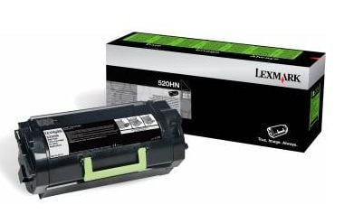 Lexmark 520XN - Extra High Yield - Musta - Alkuperäinen - Värikasetti tarrakäyttöön Lexmark Corporate - Lexmark MS711dn -laitteeseen
