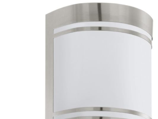 Eglo Cerno - Vegglampe - 1 sokkel - E27 - rustfritt stål, hvit