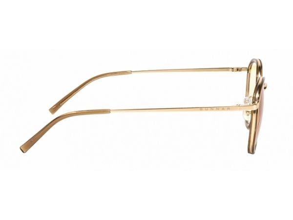GUNNAR Atherton - Briller - for datamaskin - full kant - ramme: satenggull - linse: blank