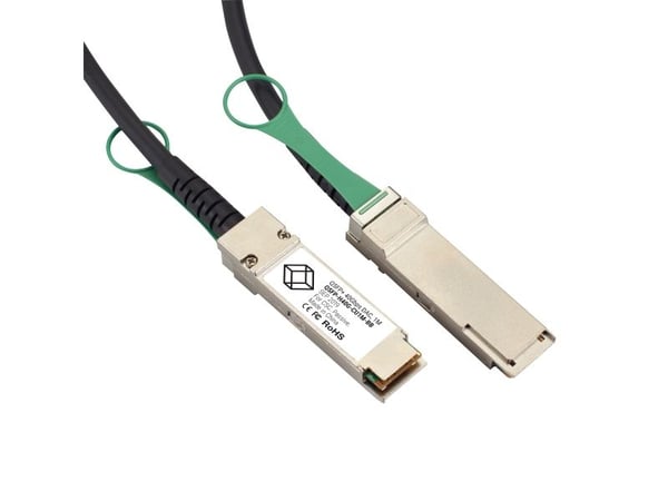 Black Box QSFP-H40G-CU1M-BB, 1 m, QSFP+, QSFP+, Hankjønn