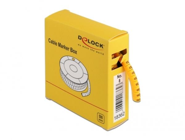 DeLOCK 18362, Keltainen, 500 kpl, Kiina