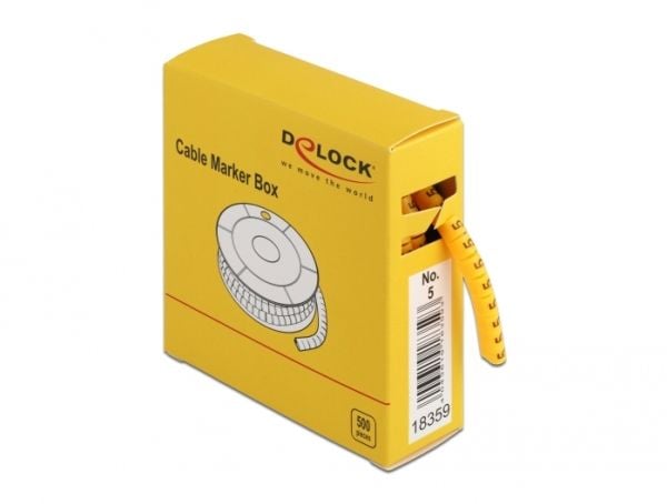 DeLOCK 18359, Keltainen, 500 kpl, Kiina