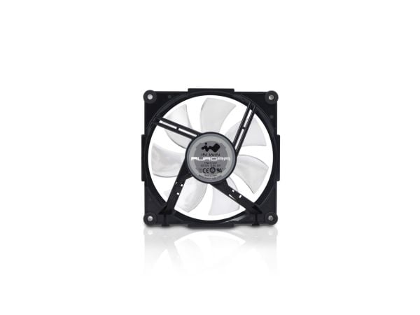 In Win AURORA, Fan, 12 cm, 800 RPM, 2000 RPM, Svart, Vit