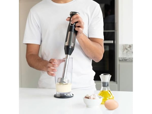 Black & Decker BXHBA800E, Stav Mikser, 800 W, Sort, Gjennomsiktig
