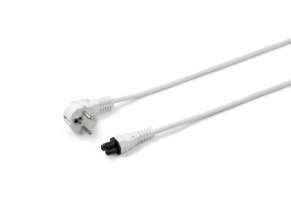 Microconnect PE010818W, 1,8 m, Virtapistoke tyyppi E+F, C5 liitin, 250 V, 2.5 A
