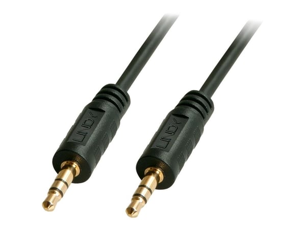 Lindy 35640, 3.5mm, Uros, 3.5mm, Uros, 0,25 m, Musta