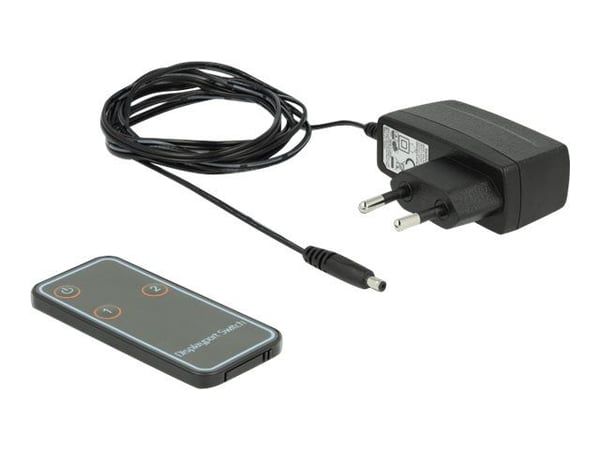 Delock DisplayPort 1.4 Switch 2 x 2 DisplayPort in to 1 x 2 DisplayPort out 8K - Video/audio switch - stasjonær