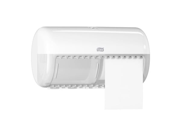Tork 557000, Dispenser for toalettruller, Hvit, Plast, 286 mm, 153 mm, 158 mm