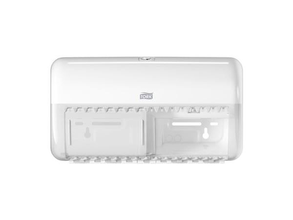 Tork 557000, Dispenser for toalettruller, Hvit, Plast, 286 mm, 153 mm, 158 mm
