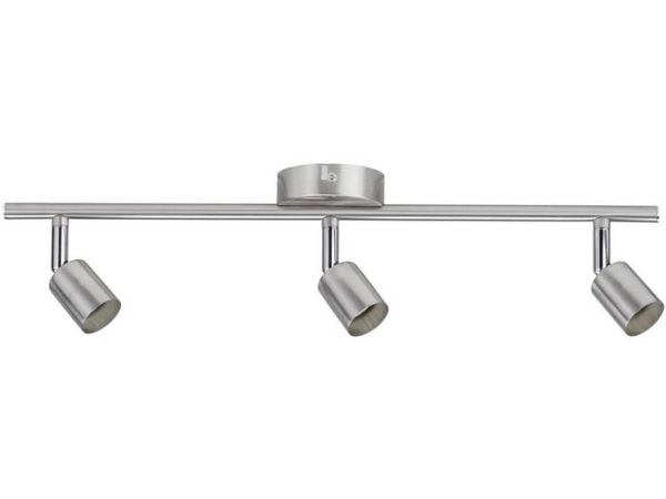 Paulmann Carolina, Overflateegnet, GU10, 3 ampuller, 30 W, 230 V, Nickel