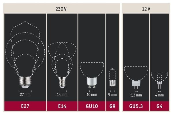 Paulmann 287.12, 4,7 W, 37 W, E14, 430 lm, 15000 h, Kultainen