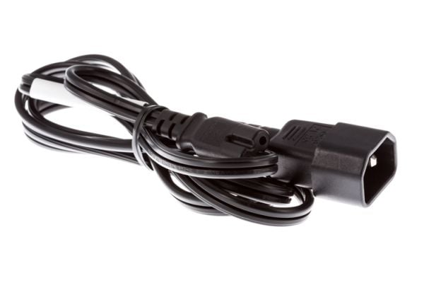 Zebra - Strømkabel - power IEC 60320 C7 til IEC 60320 C14 - 50 cm - Zebra CC6000 Customer Concierge -laitteelle - IEC 60320 C7 - IEC 60320 C14 - 50...