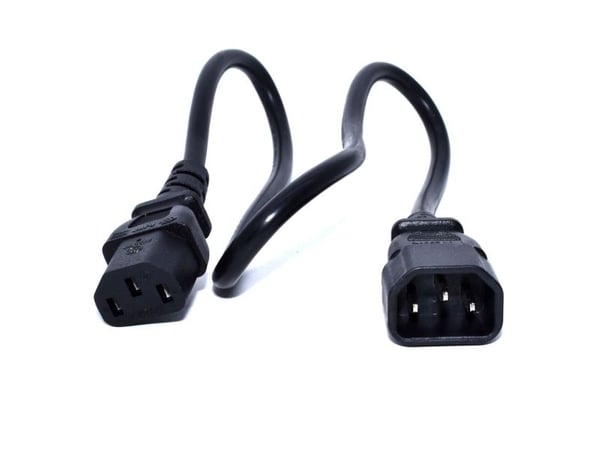 Zebra - Jatkojohto virtaa varten - virta IEC 60320 C13 - IEC 60320 C14 - 50 cm