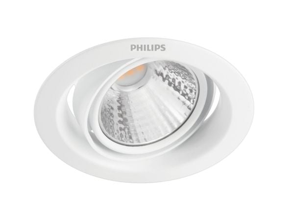 Philips Funksjonell Innfelt Pomeron-lampe, Innsunket spotlight, Ikke-utskiftbare pærer, 1 ampuller, LED, 4000 K, Hvit